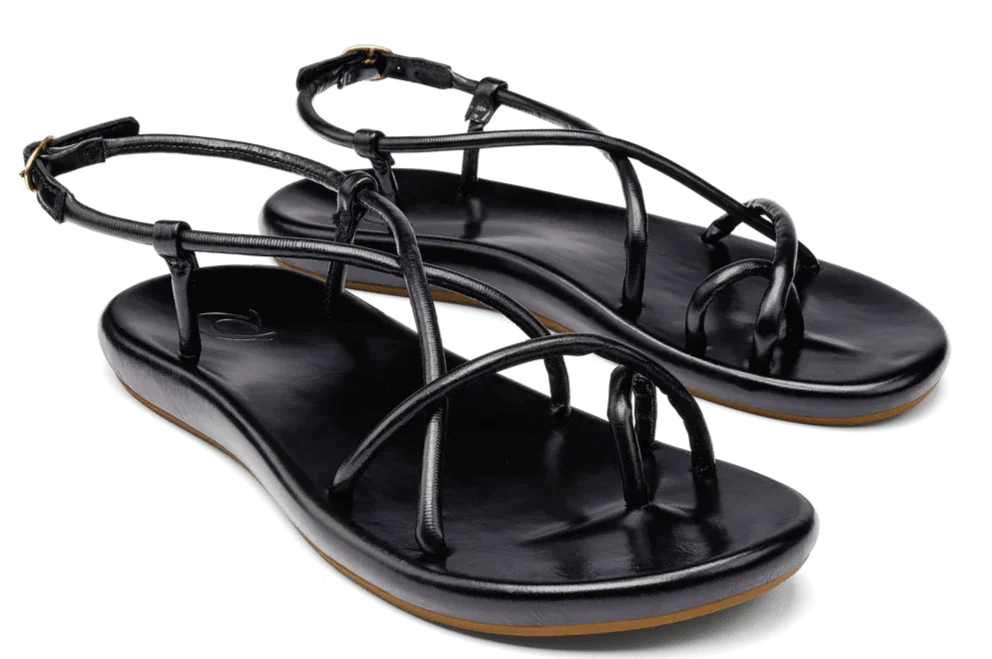OluKai Women’s Waiau Slingback Sandals- Black - Image 2