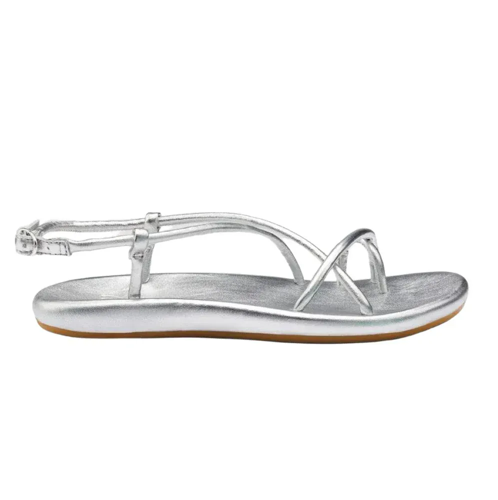 OluKai Women’s Waiau Slingback Sandals- Silver