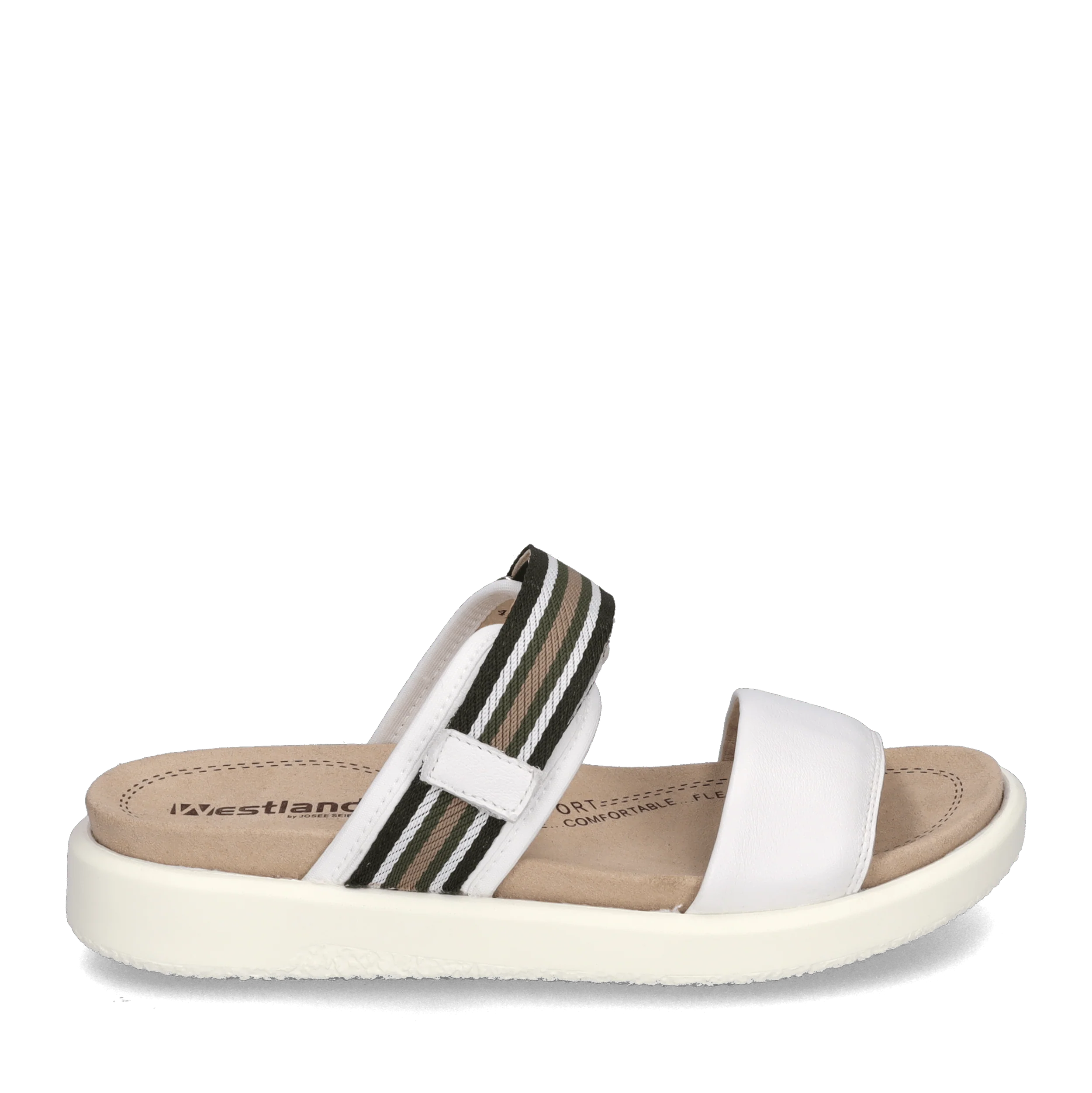 Josef Seibel Women's Albi 04 Sandals- Weiss Kombi