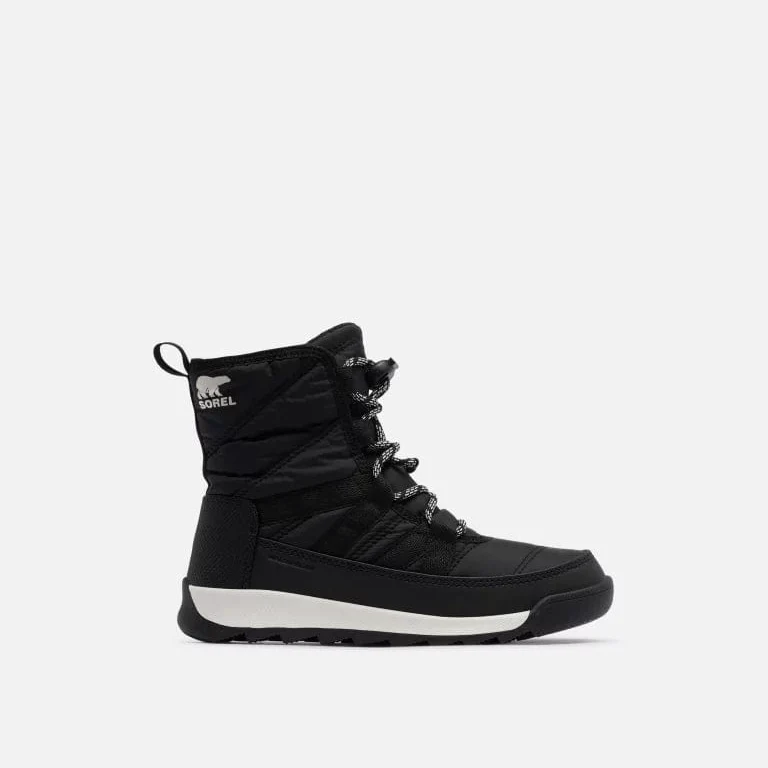 Sorel Kids Whitney ll Short Lace Waterproof Boots- Black